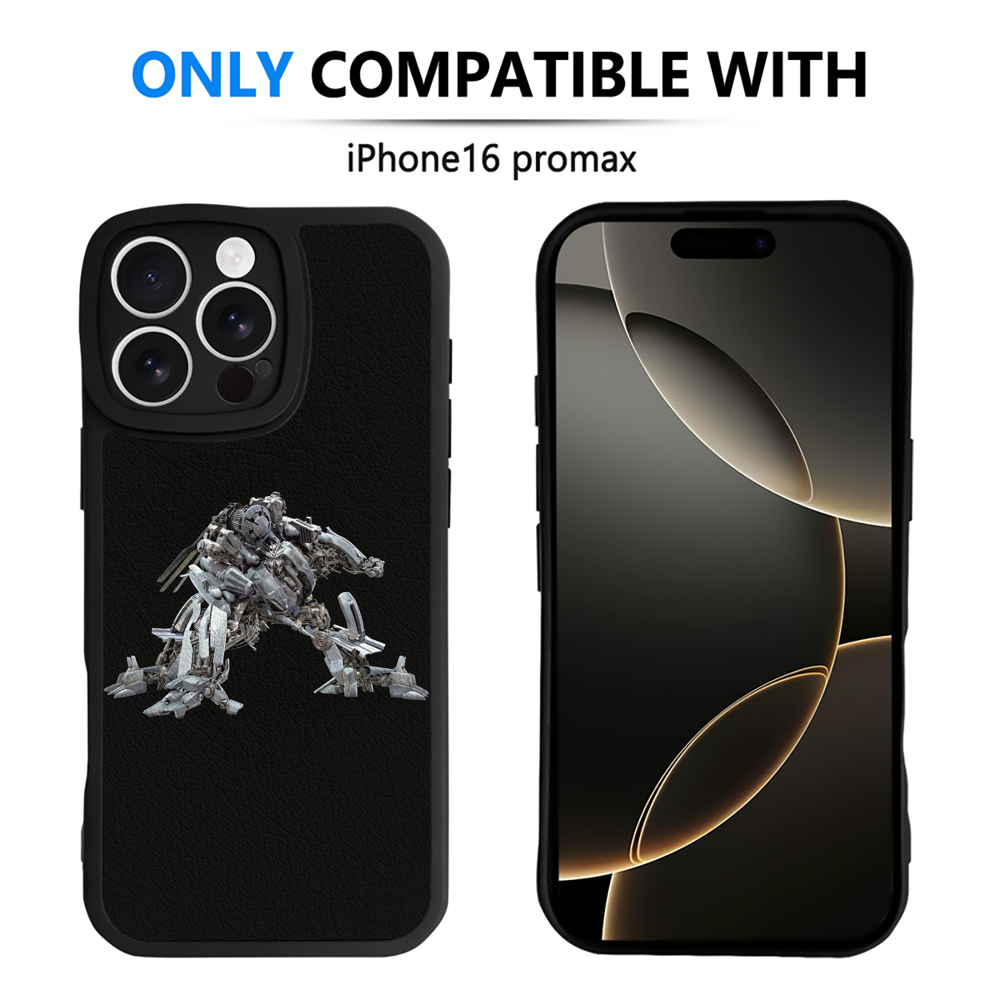 （画像用） Transformers トランスフォーマー 【iPhone 16シリーズ対応】シリコンスマホケース（レザー調） 材質：シリコン